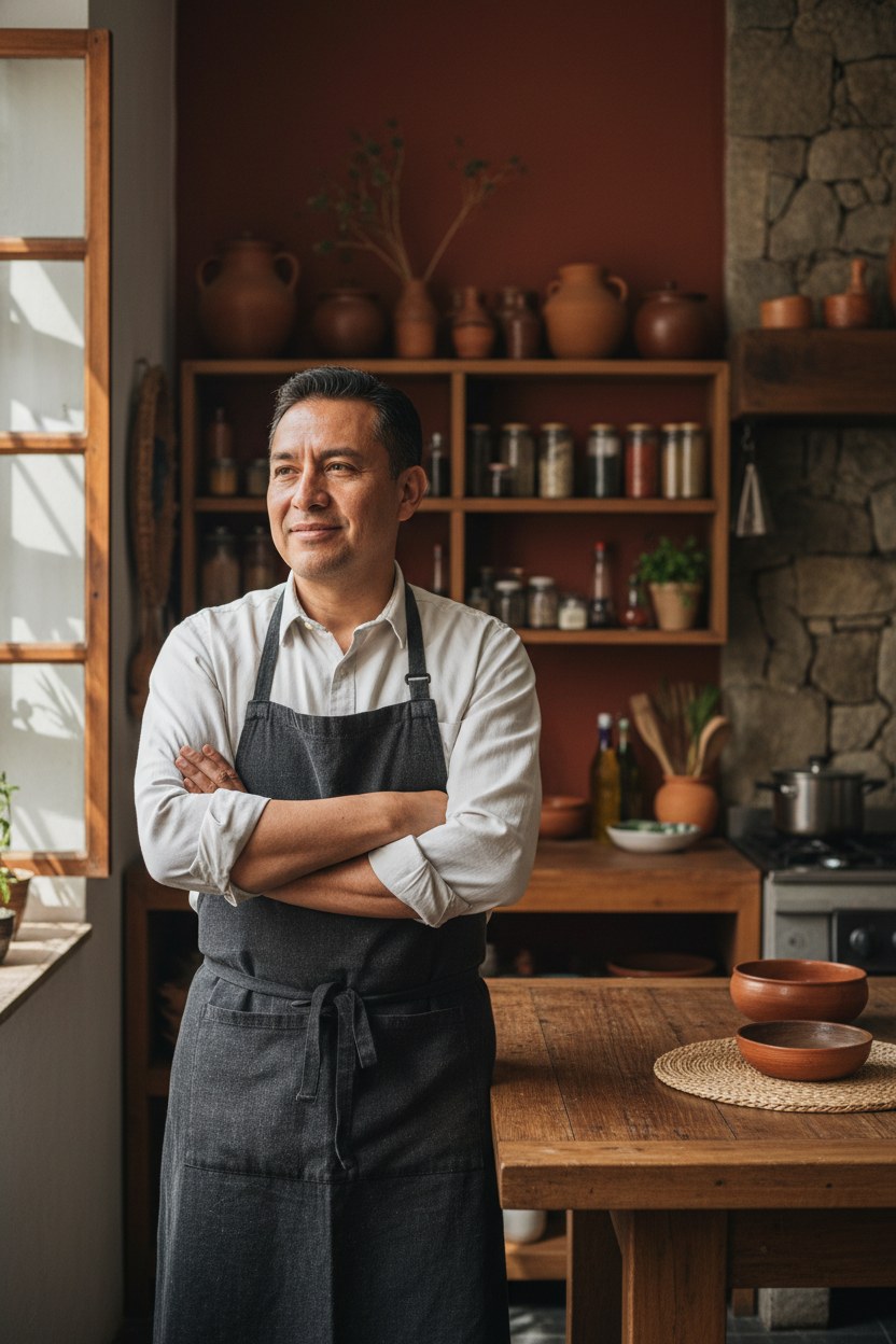 Nicolás Marticorena, anfitrión y cocinero de Casa Quilla